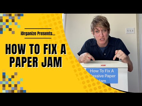 How To Fix A Massive Paper Jam In A Shredder How To Unjam A Shredder