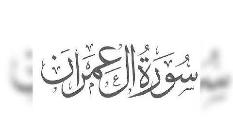 القرآن الكريم.سورة ال عمران.بصوت عامر الكاظمي