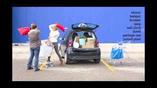 How many items could we fit in a smart fortwo?
