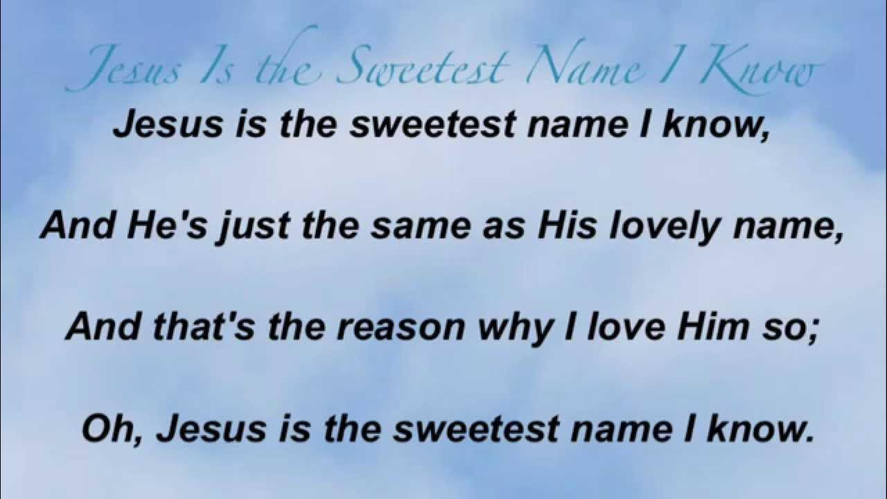 jesus-is-the-sweetest-name-i-know-baptist-hymnal-205-youtube