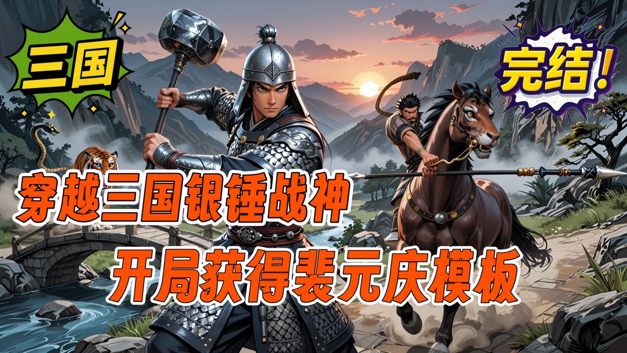 完结《穿越三国银锤战神：开局获得裴元庆模板》他既非汉室宗亲，也非士族门阀，且看一个来自21世纪的灵魂，如何在乱世三国中书写自己的篇章！#穿越 #三国 #战争 #完结 #有声书 #一口气看完