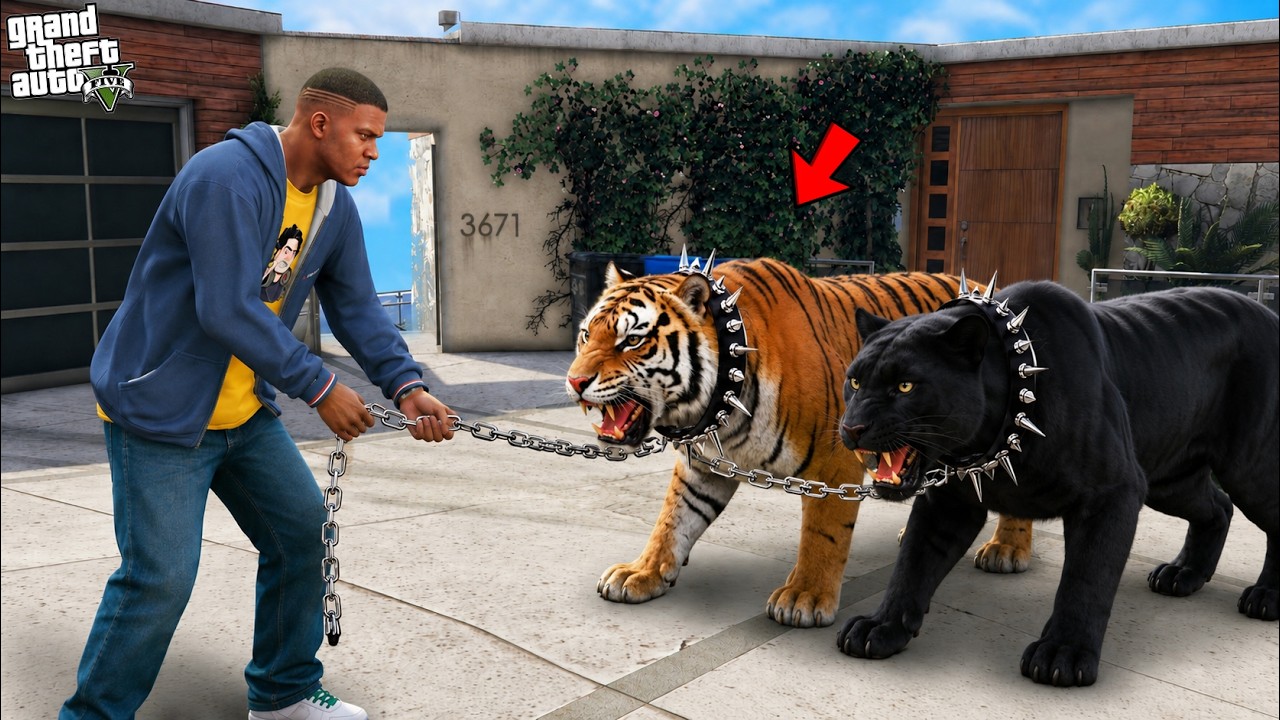 Franklin and Shinchan Catching Most Rare Tigers In Los Santos In GTA 5 | Paradox FTW