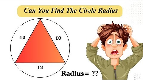A Nice Olympiad Geometry Problem l Radius of Circle Around Isosceles Triangle l Can You Find This