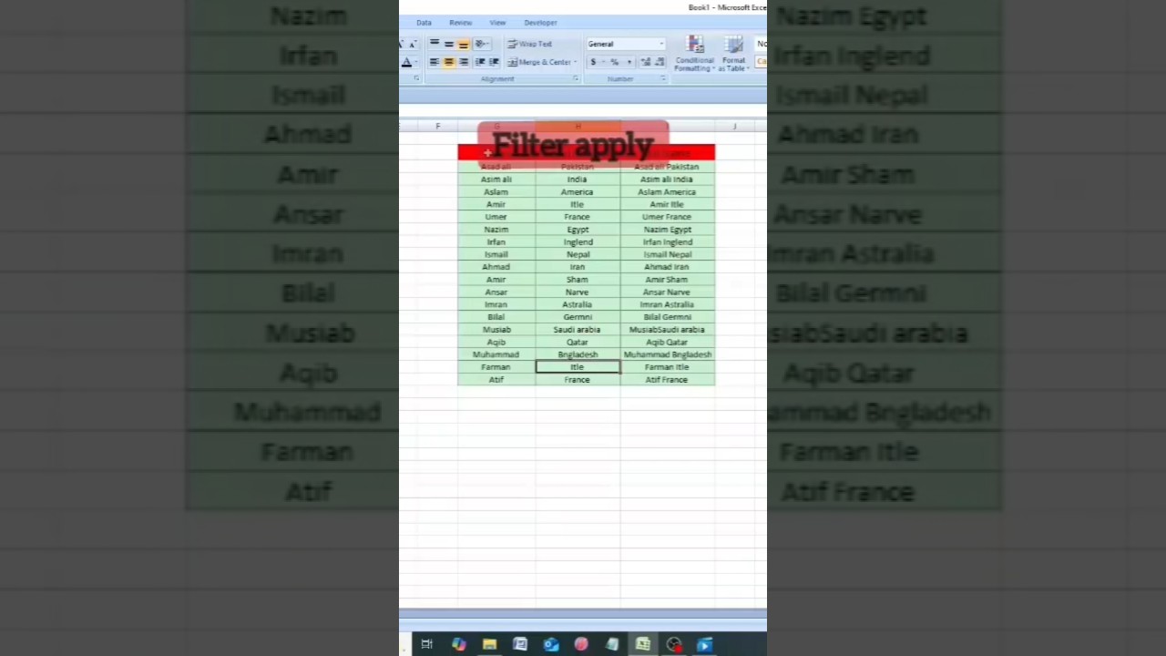 📊 Excel Filter Trick 🔍 | Data Filter Ka Easy Tarika | Excel Short Trick 💡 