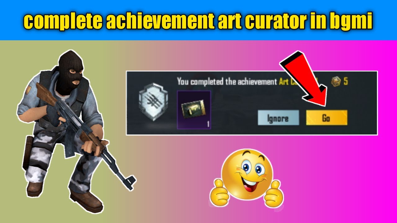 How to complete achievement art curator in bgmi | art curator pubg mobile Mission
