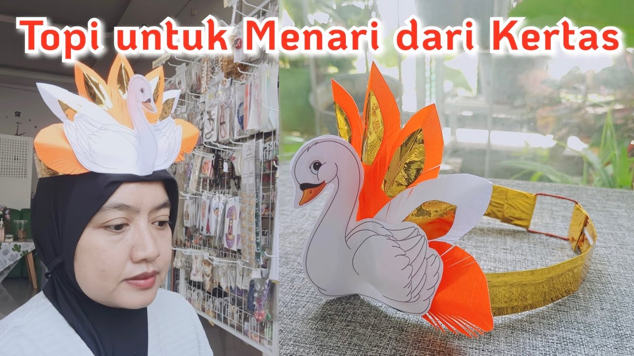 Membuat Topi Untuk Menari// Topi Menari dari Kertas