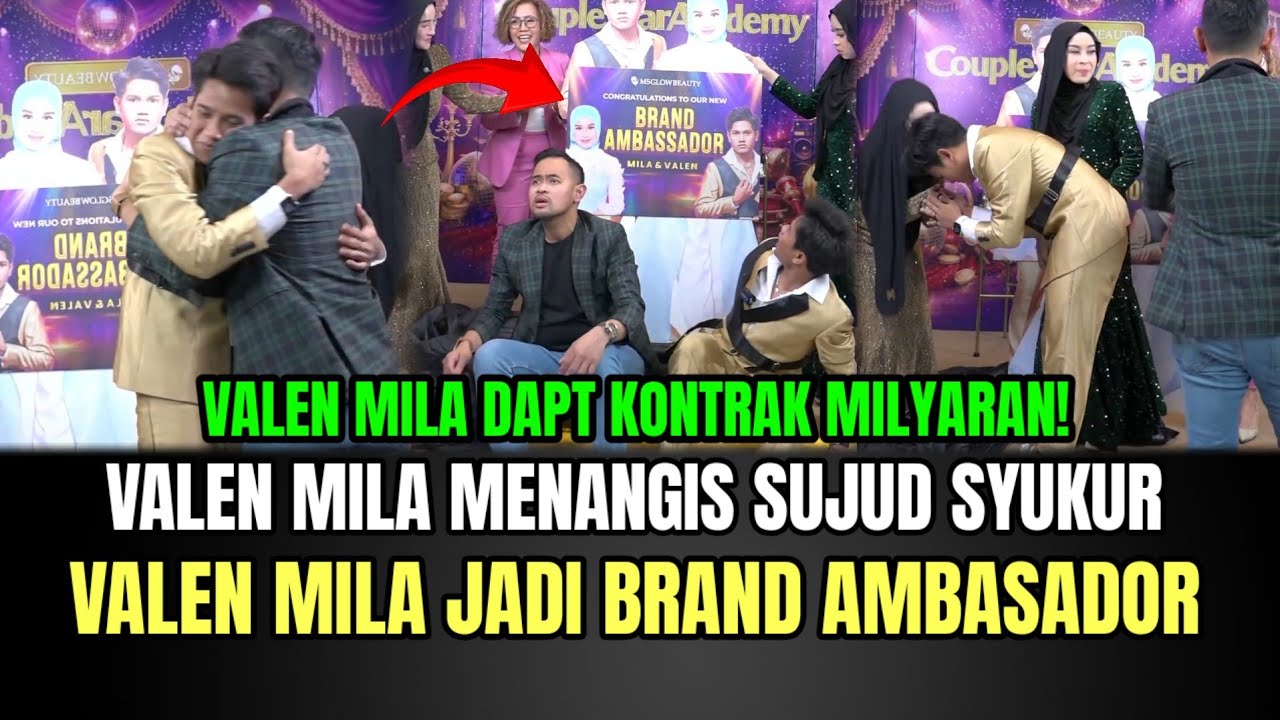Valen Mila Menangis Sujud Syukur, Mila Valen Jadi Brand Ambasador MS GLOW!