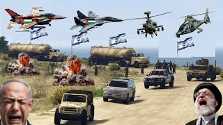 Irani Fighter Jets and War Drones Attack on Israeli Military Oil Tanker Convoy &Destroyed it - GTA 5