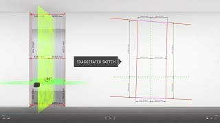 Measuring instructions for Portapivot - door leaf dimensions & joint calculation