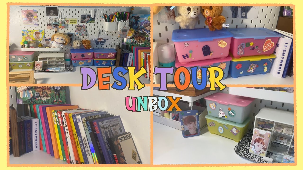 DESK TOUR & UNBOX 📦🌐✨| Borlorr__jhc♡︎♡︎