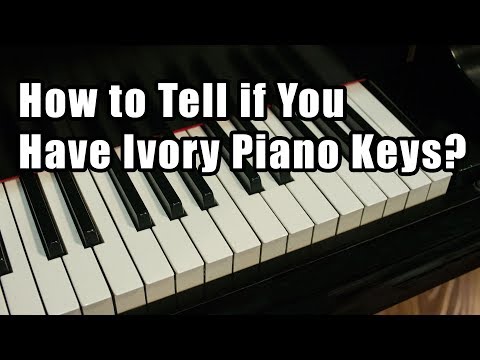 アイボリーのピアノの鍵盤を持っているかどうかを見分ける方法は？