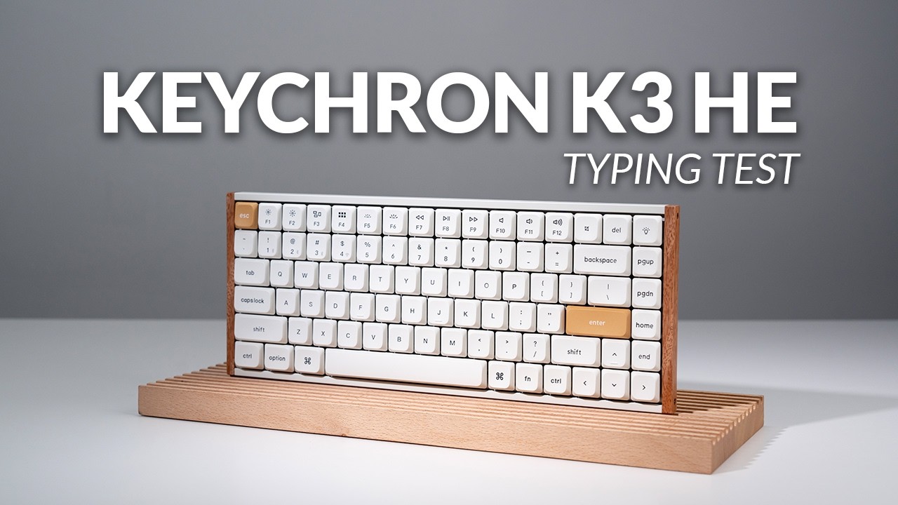 Keychron最新薄型キーボード 天然木デザイン×磁気スイッチ / 8KHz