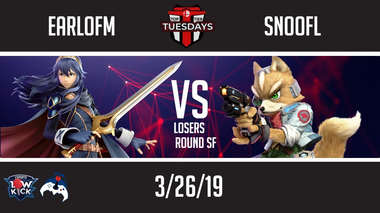Top Tier Tuesday #26 EarlofM(Lucina) vs SNOOFL(Fox) LSF