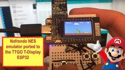 Nofrendo NES emulator ported to the TTGO T-Display ESP32  [Fix Bad Audio 🔊]
