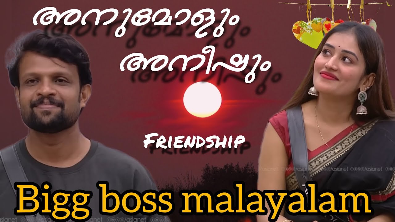 അനീഷും അനുമോളും തമ്മിലെ സൗഹൃദം |malayalam bigg boss |biggboss season 7|friendship |malayalam 
