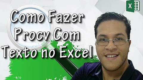 Como usar Procv com texto?