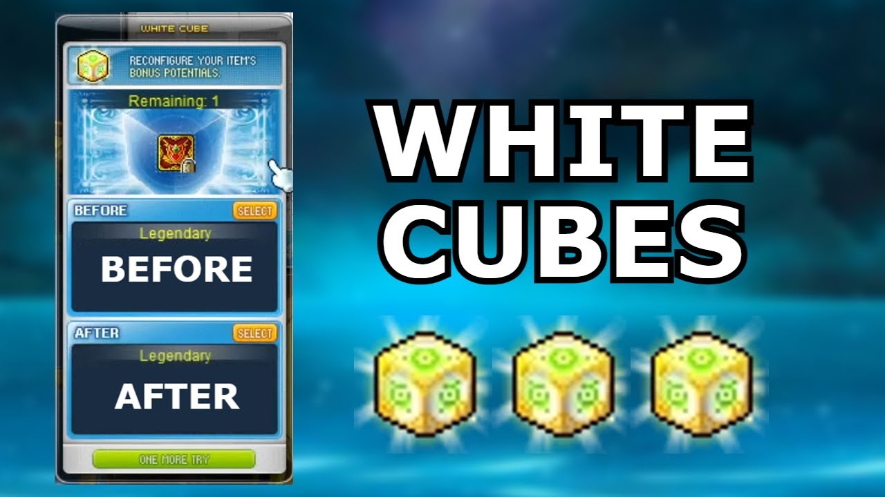 MapleStory What Are White Cubes YouTube