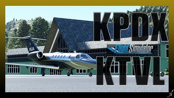 Working Title CJ4 Mod | Portland to Lake Tahoe | KPDX - KTVL | MSFS Live