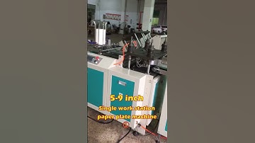 Paper plate machine: 5-9 inch Single work station ①  Paper plate making process