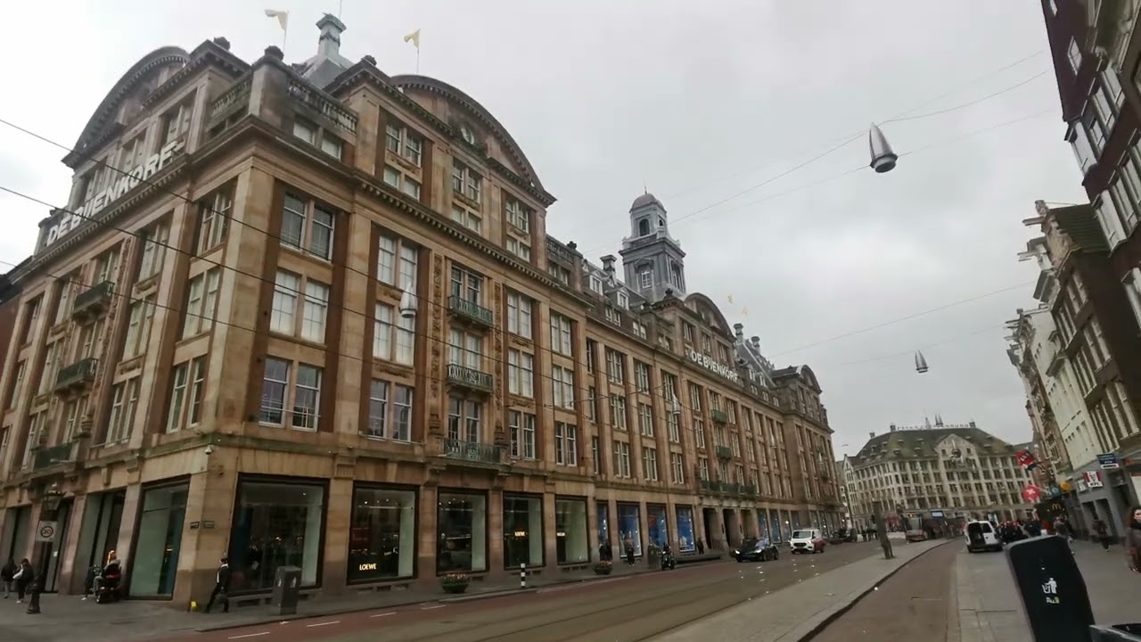 Immeuble en brique de la bourse à Amsterdam.