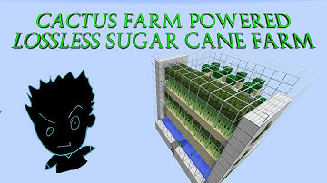 Automatic Sugar Cane Farm Powered By Cactus Farm | TUTORIAL | 1.11+