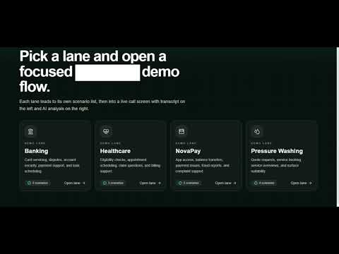 Real-Time Voice AI Call Agent - Live Transcript & Post-Call Analytics