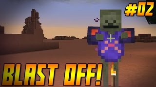 BLAST OFF! Ep 02 - Ice Cold Insanity!!! (Minecraft HQM Modpack)