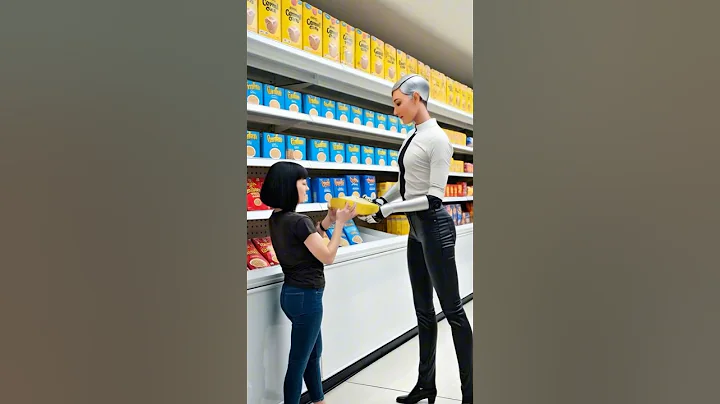 When Robots Help You at the Grocery Store 🤖✨ #airobot #humanoid #artificialintelligence #robotics