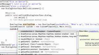 Android Application Development Tutorial   141   Placing a Pinpoint on a MapView