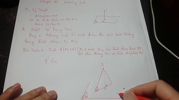 CHUYÊN ĐỀ KHOẢNG CÁCH TRONG KHÔNG GIAN