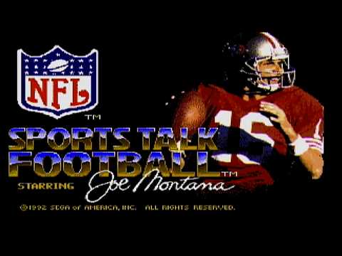 NFL Sports Talk Football Starring Joe Montana