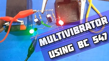 How to make ASTABLE MULTIVIBRATOR circuit using BC547 transistor | electronic project