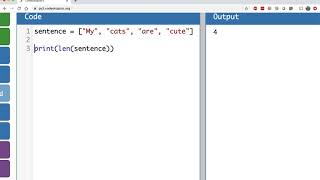 Python list length