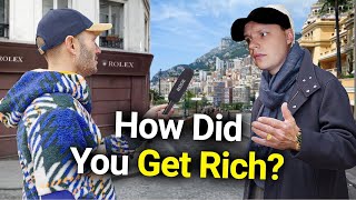 Asking Monaco Millionaires How To Make $1,000,000 | Non Millionaire Reacts