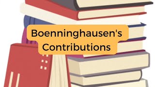 Dr Boenninghausens Contribution To Homoeopathy