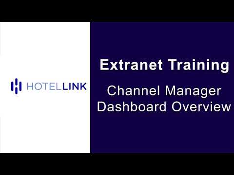 Extranet demo - Channel Manager | Overview of Channel Manager Dashboard