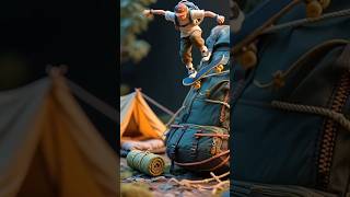 Mini Skater’s Adventure in the Camping World! #skateboard #camping #extremesports
