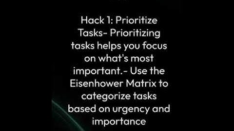5 Productivity Hacks for a More Efficient Day || Productivity hacks || Efficiency tips