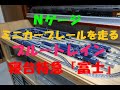 ミニカーブレールを走るＮゲージブルートレイン特急『富士』【日記Kaz動画No215】