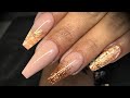 Acrylic nails - copper design set