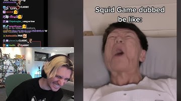 xQc Dies Laughing at Squid Game Dubbed