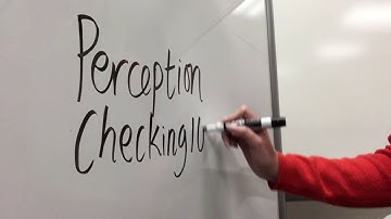 Perception Checking 101