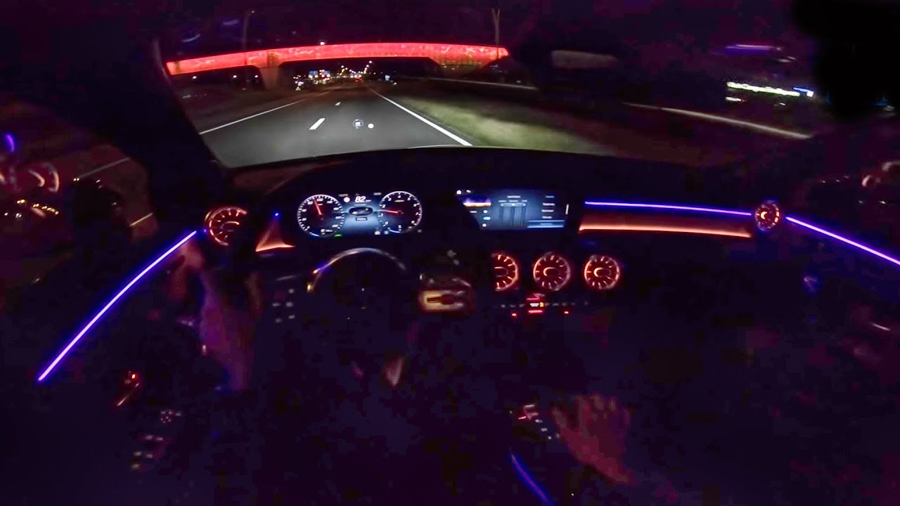 19 Mercedes Benz A Class Ambient Lighting Pov Night Drive By Autotopnl Youtube