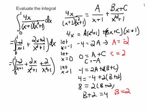 UPenn Math 104 Evaluating Integral Using Partial Fraction Decomposition