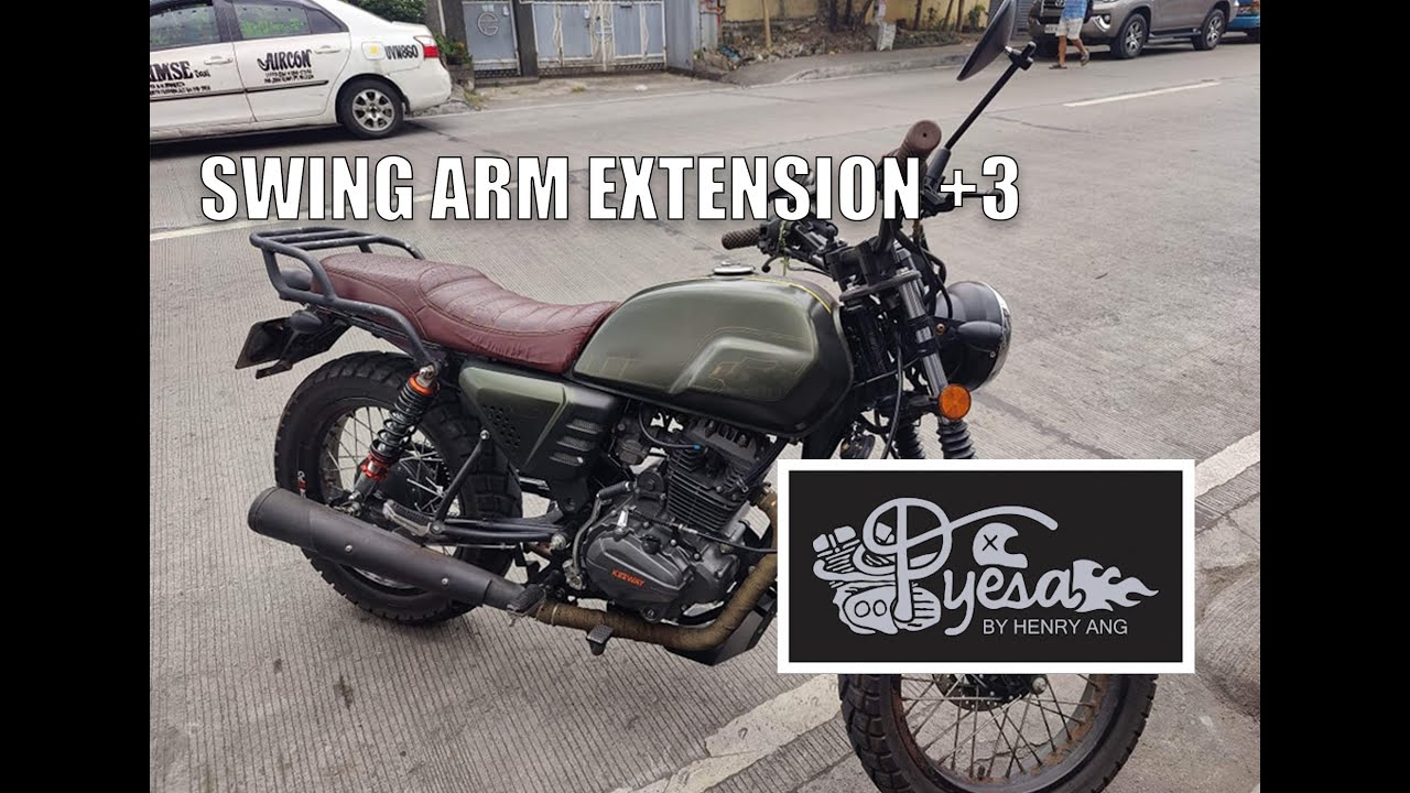 SWING ARM EXTENSION UPGRADE JTEXPRESS WAREHOUSE Keeway Cafe Racer