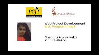 Web Project Development - Task 03