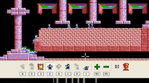 Lemmings Taxing Level 6: Compression Method 1