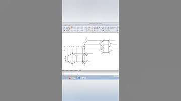 Projection of planes: Special type in Hexagonal lamina #projectionofplanes #hexagonallamina #shorts