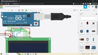 Famous 'Hello World' on an LCD Display using Arduino on Tinkercad - LCD Display Arduino Beginner Wealth
