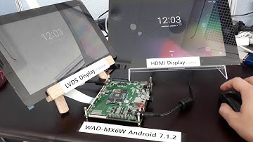 Multi Display of LVDS and HDMI on i.MX6QP board running Android 7.1.2 OS.